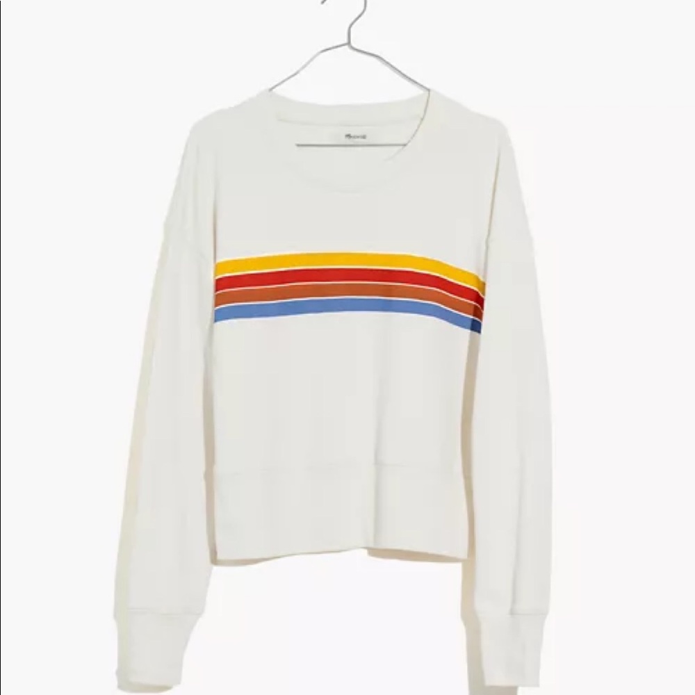 Madewell stripe sweatshirt